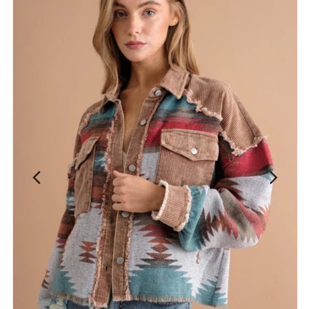 Women's Multicolor Fringed Jacket